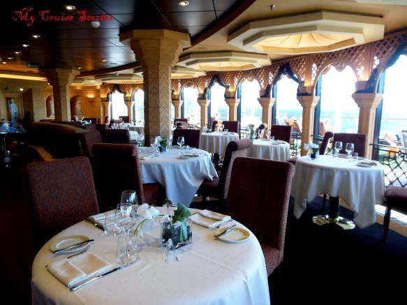 exclusive dining on a cruise ship