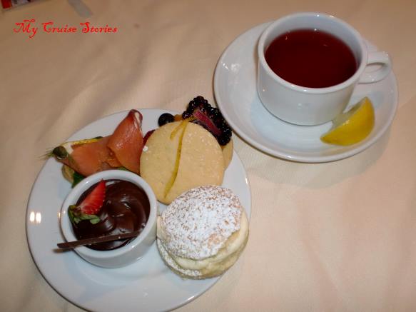 small but tasty sweets at afternoon tea