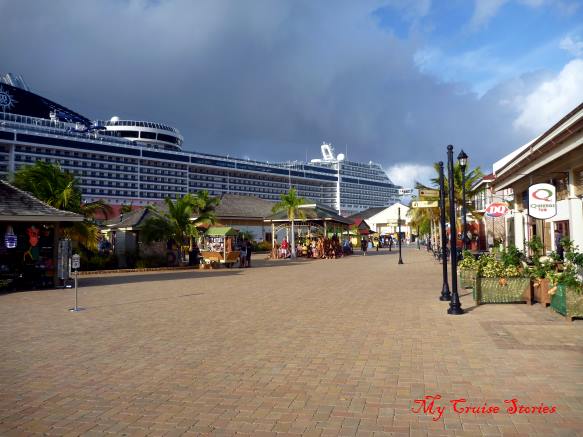 cruise ship at Falmouth dock