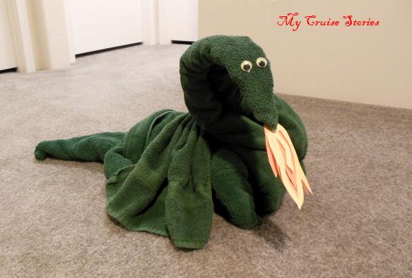 fire breathing towel dragon