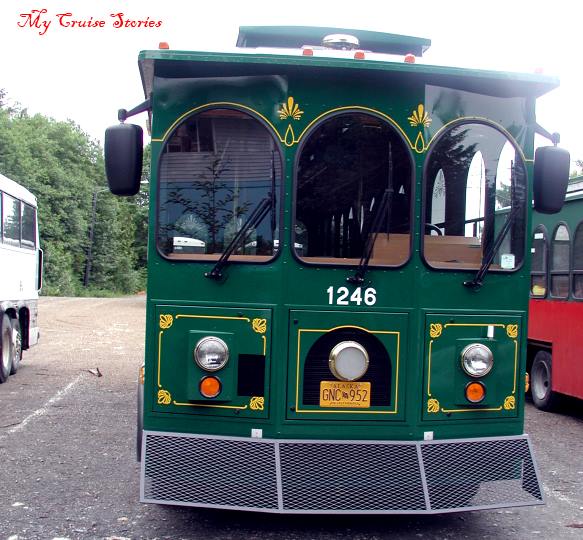 trolley in Ketchikan