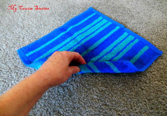 how to fold a washcloth lobster claw