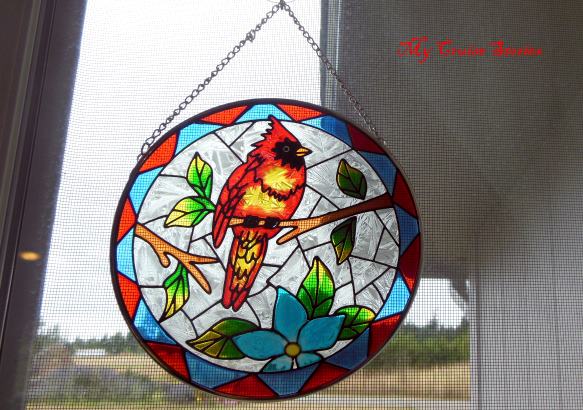 bird stained glass