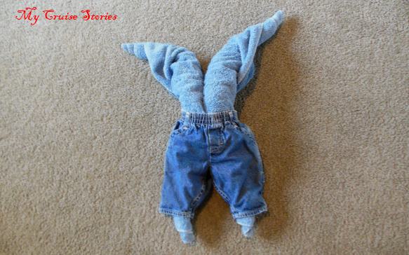 who puts pants on a towel?