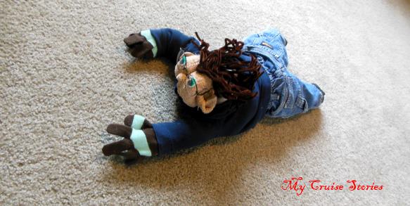 how to fold a towel human