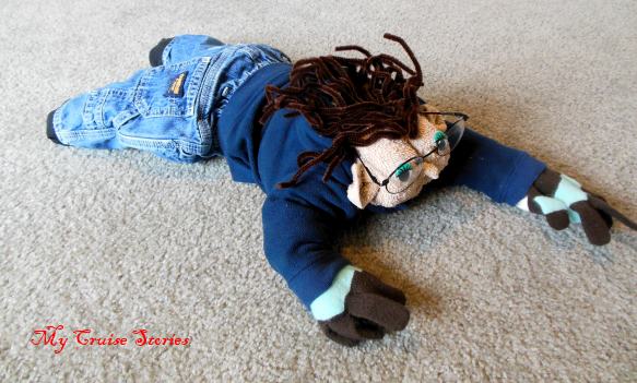 towel sculpure of a real person