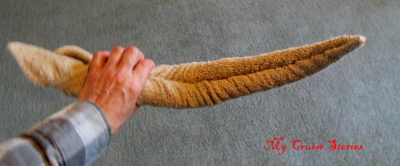 making a human head out of a towel