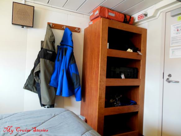 cruise ship cabin storage