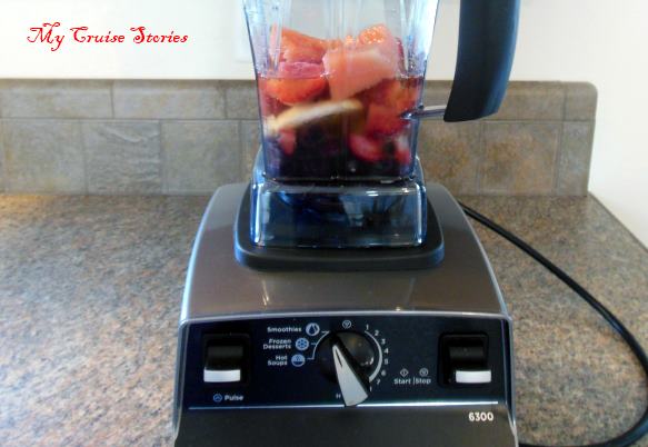 add liquid and blend