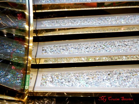 MSC swarovski crystal stairs