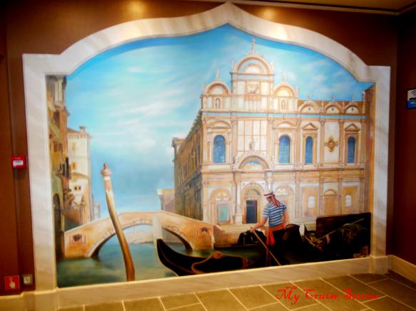 cruise ship mural