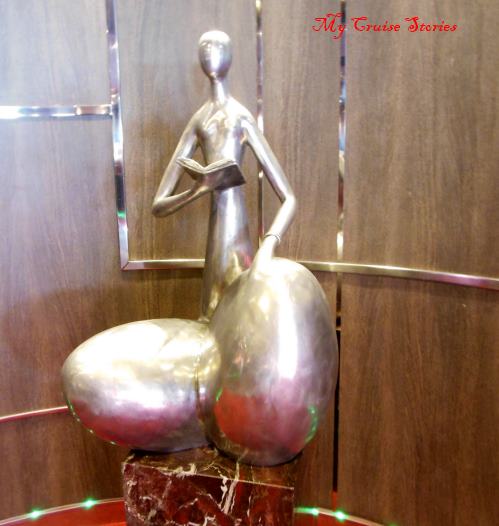 small tops on large bottoms was the theme of these statues