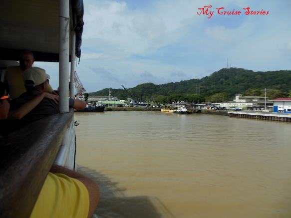 dock near the middle of the Panama Canal