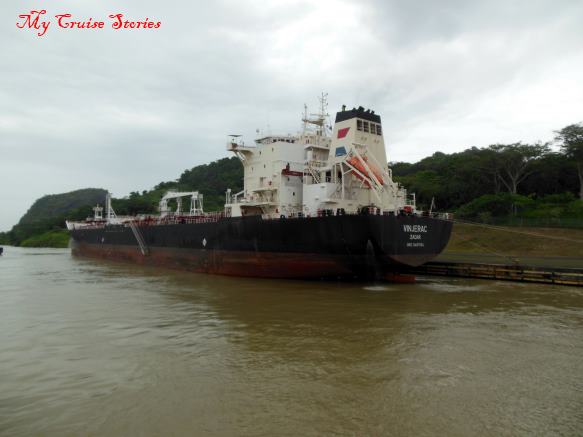 boat in the Panama Canal