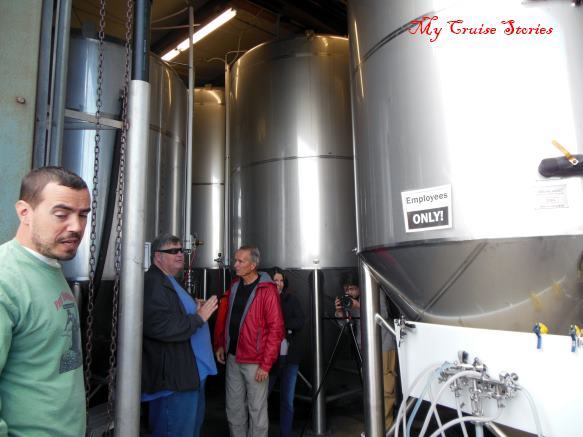 inside the brewery