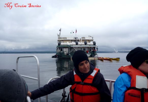 cruise ship at anchor