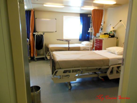 hospital room on a cruise ship