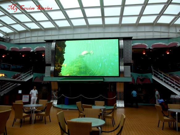 Carnival Splendor movie screen