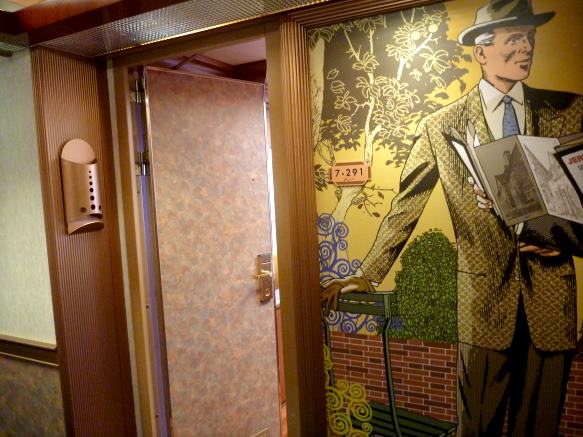 cruise ship hallway art