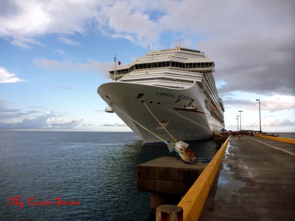 cruise ship docked in Saint Croix