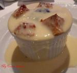 white and chocolate bread pudding