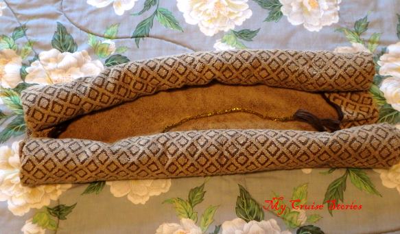 making a towel animal body