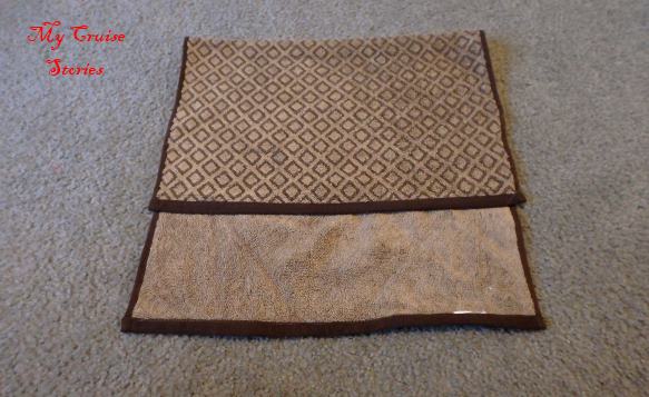 making a towel giraffe head