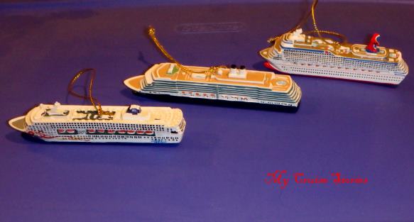 cruise ship Christmas tree ornaments