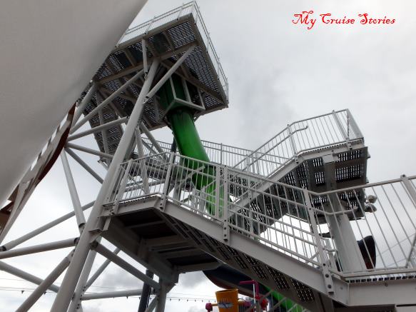 fast slide on a cruise ship