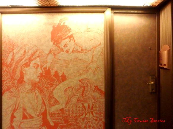 hallway decor on a cruise ship