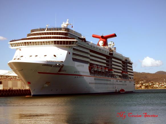 cruise ship in Tasmania