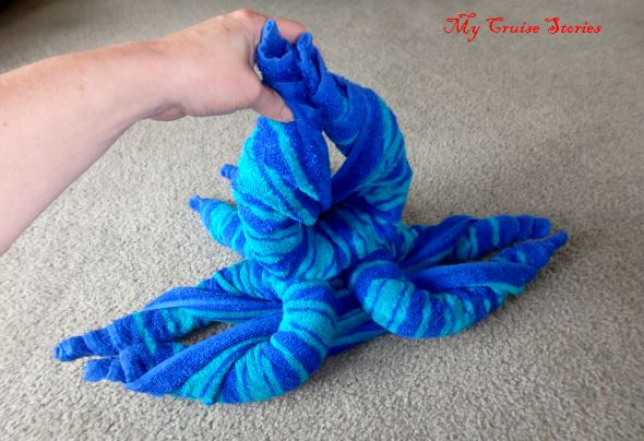 how to make a towel octopus