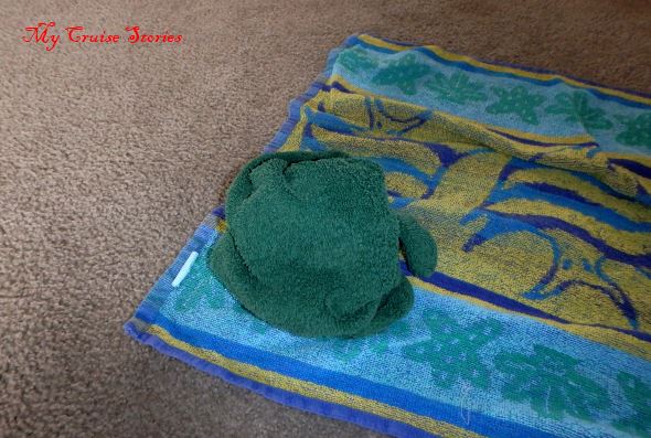 making a towel octopus head