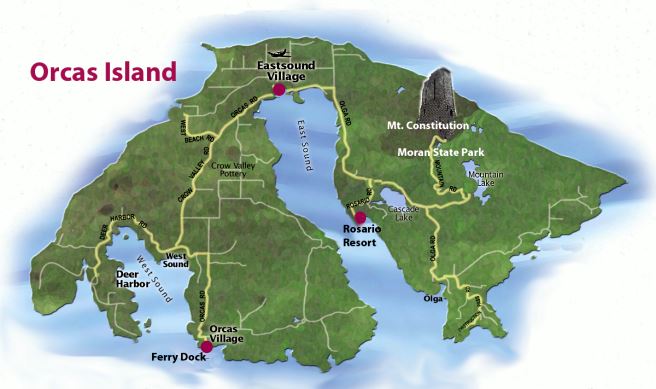 orcas island map