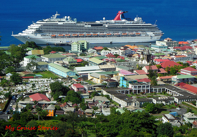 big ship at a small dock