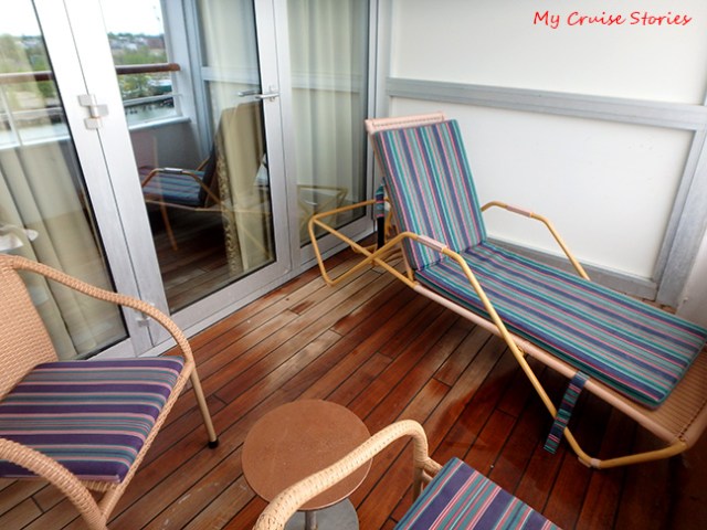 oversized cruise ship balcony
