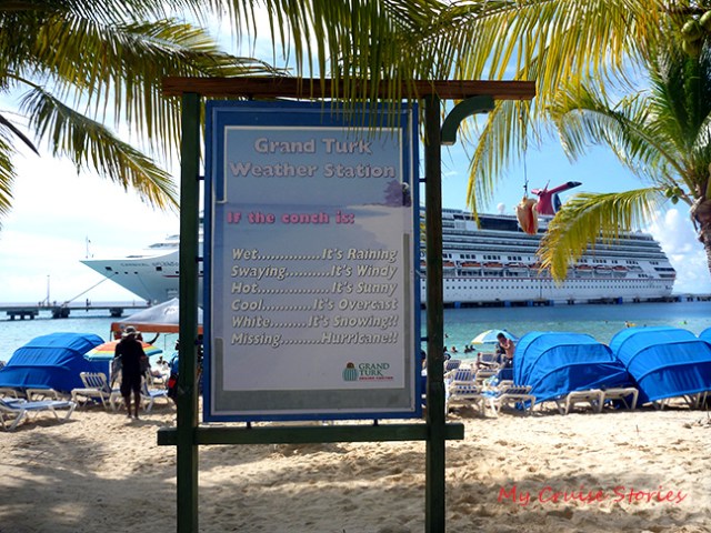how to determine the weather at Grand Turk beach