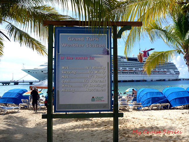 how to determine the weather at Grand Turk beach