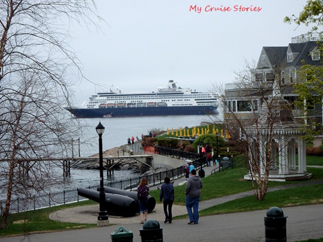 cruise ship at anchor
