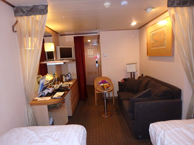 cruise ship cabin