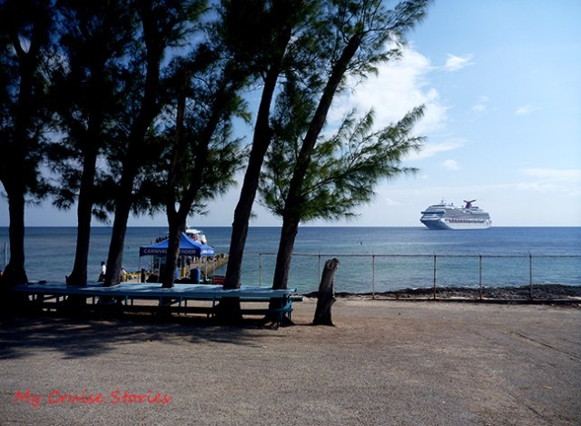 cruise ship at anchor