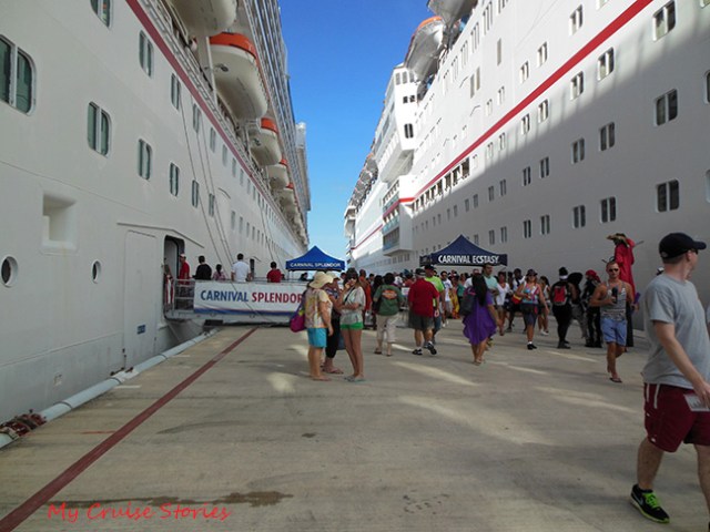 cruise ships at the dock
