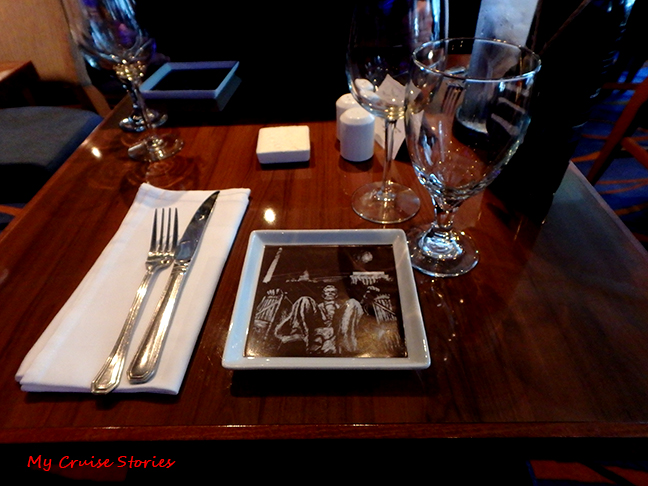 sitting down to dinner