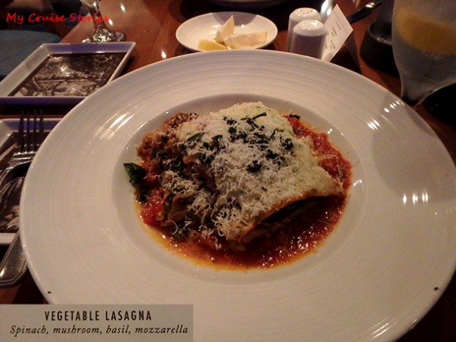 vegetarian cruise food