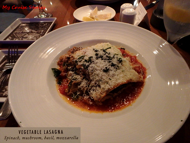 vegetarian cruise food