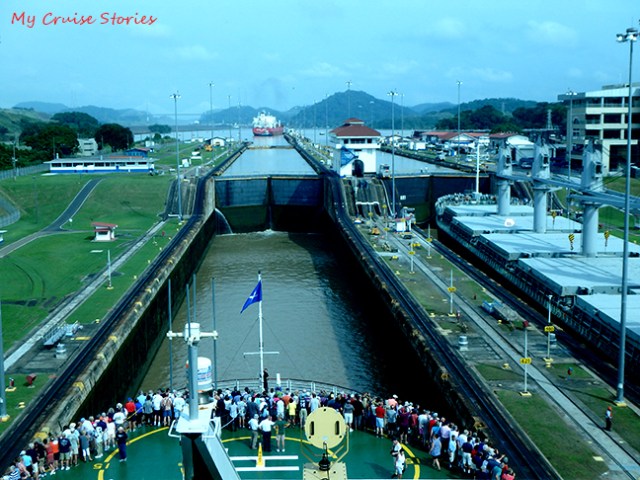 cruise ship in Panama Canal