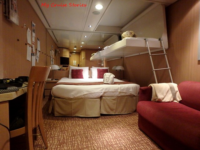 drop down bunks add sleeping space
