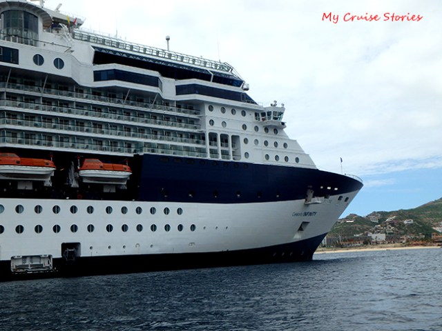 cruise ship at anchor