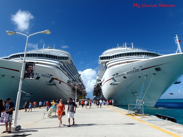 cruise ships at the dock