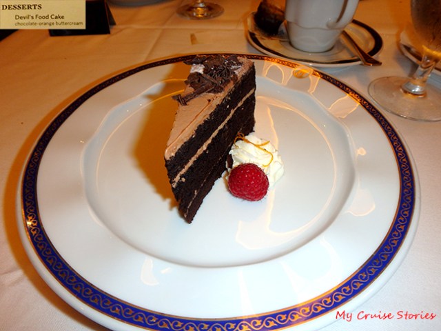 cruise ship food